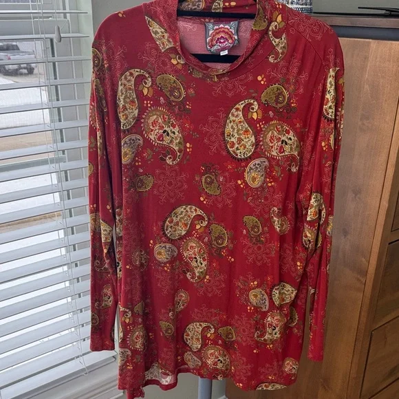 Johnny Was Mock Neck Janie’s Favorite - Picture 1 of 6